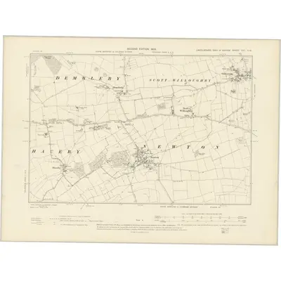 1903 Map of Lincolnshire CXV.SW, 1905 Print