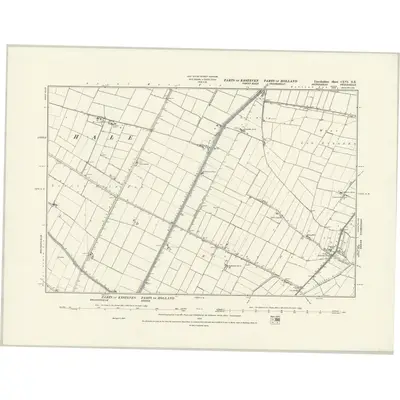 1887 Map of Lincolnshire CXVI.NE, 1888 Print