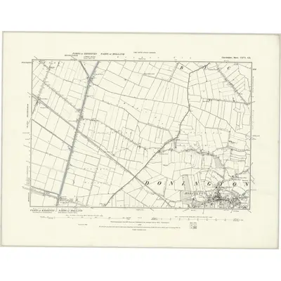 1887 Map of Lincolnshire CXVI.SE, 1888 Print