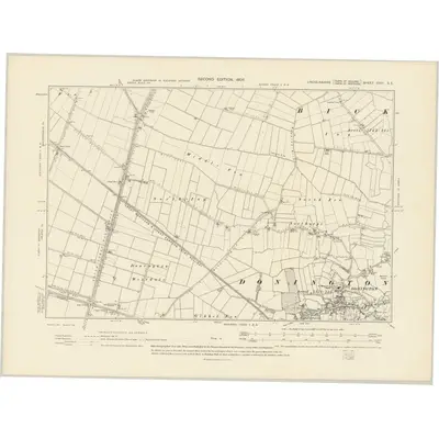 1903 Map of Lincolnshire CXVI.SE, 1906 Print