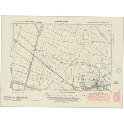1938 Map of Lincolnshire CXVI.SE, 1948 Print