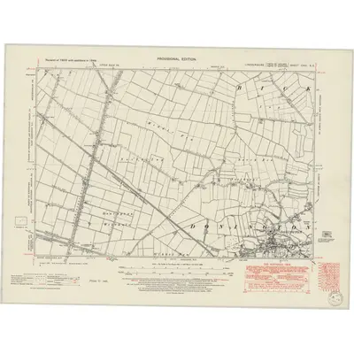 1946 Map of Lincolnshire CXVI.SE, 1950 Print