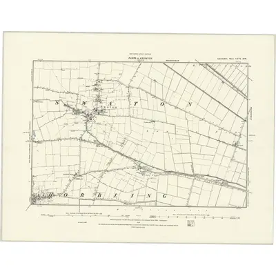 1887 Map of Lincolnshire CXVI.SW, 1888 Print