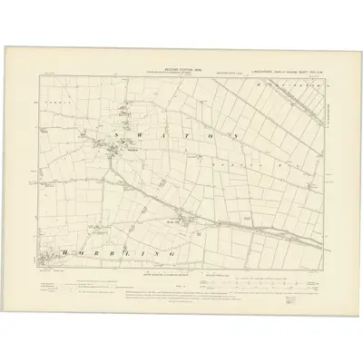 1903 Map of Lincolnshire CXVI.SW, 1906 Print