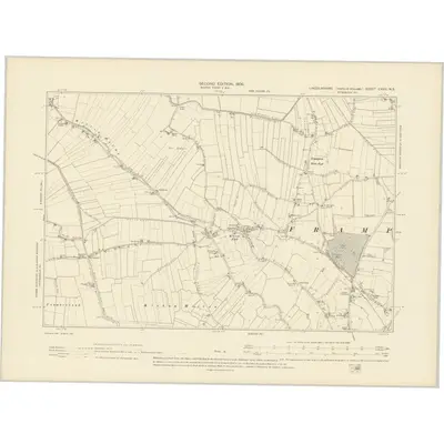 1903 Map of Lincolnshire CXVII.NE, 1906 Print