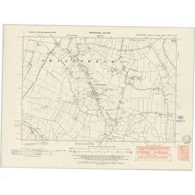 1946 Map of Lincolnshire CXVII.NW, 1951 Print