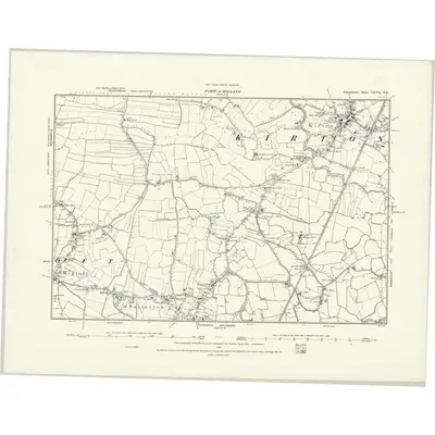 1887 Map of Lincolnshire CXVII.SE, 1888 Print
