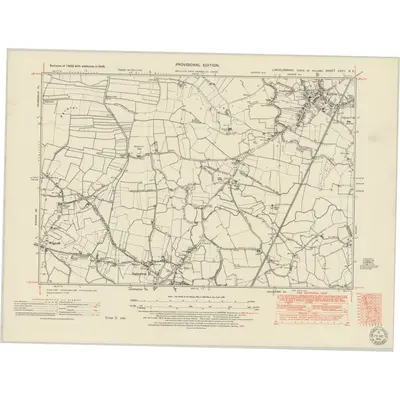 1946 Map of Lincolnshire CXVII.SE, 1951 Print