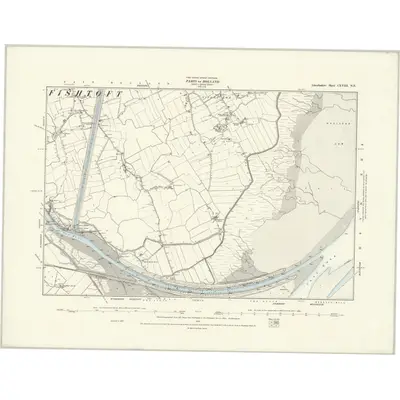 1887 Map of Lincolnshire CXVIII.NE, 1888 Print
