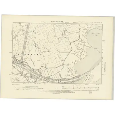 1903 Map of Lincolnshire CXVIII.NE, 1906 Print