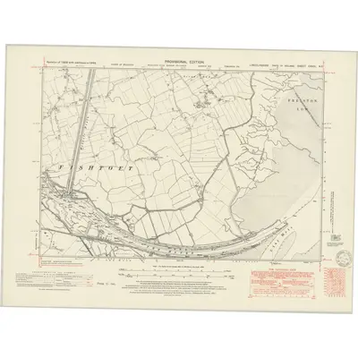 1946 Map of Lincolnshire CXVIII.NE, 1951 Print