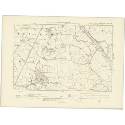 1903 Map of Lincolnshire CXVIII.NW, 1906 Print