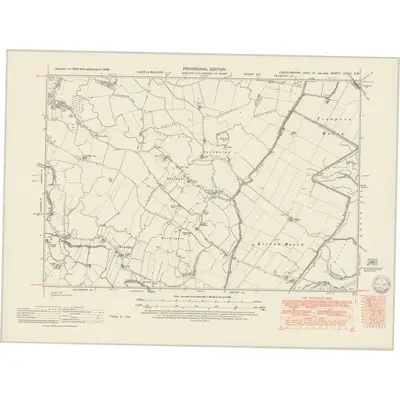 1946 Map of Lincolnshire CXVIII.SW, 1951 Print