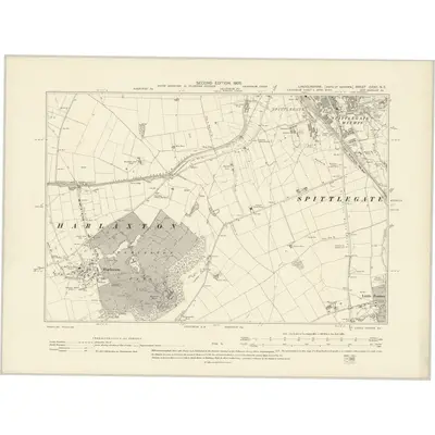 1903 Map of Lincolnshire CXXII.NE, 1905 Print