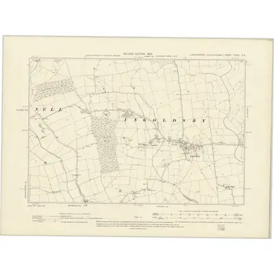 1903 Map of Lincolnshire CXXIII.SE, 1905 Print