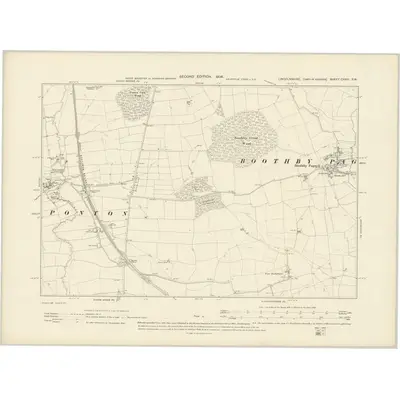 1903 Map of Lincolnshire CXXIII.SW, 1906 Print