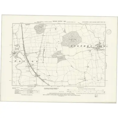 1903 Map of Lincolnshire CXXIII.SW, 1937 Print