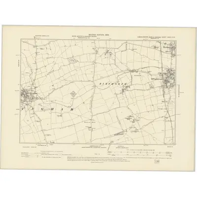 1903 Map of Lincolnshire CXXIV.NE, 1905 Print