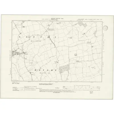1903 Map of Lincolnshire CXXIV.SW, 1939 Print