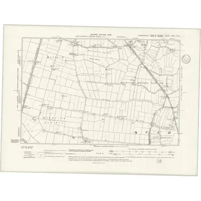 1903 Map of Lincolnshire CXXV.NE, 1936 Print