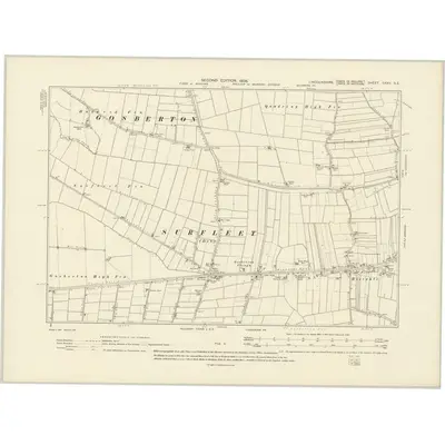 1903 Map of Lincolnshire CXXV.SE, 1906 Print