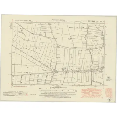 1950 Map of Lincolnshire CXXV.SE, 1952 Print