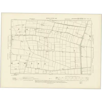 1903 Map of Lincolnshire CXXV.SW, 1906 Print