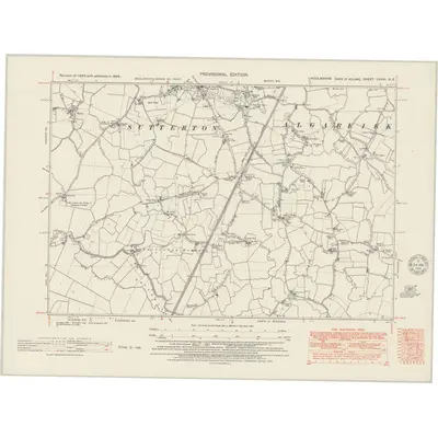 1946 Map of Lincolnshire CXXVI.NE, 1951 Print