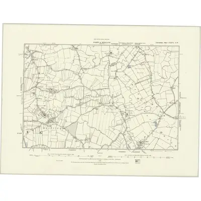 1887 Map of Lincolnshire CXXVI.NW, 1888 Print