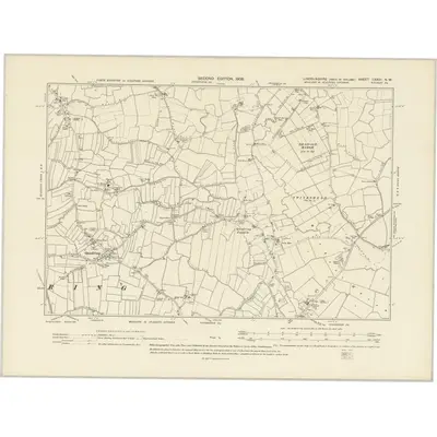 1903 Map of Lincolnshire CXXVI.NW, 1906 Print
