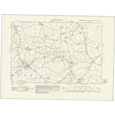 1929 Map of Lincolnshire CXXVI.NW, 1931 Print