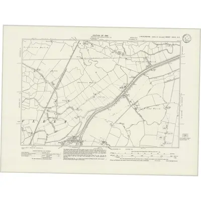 1929 Map of Lincolnshire CXXVI.SE, 1932 Print