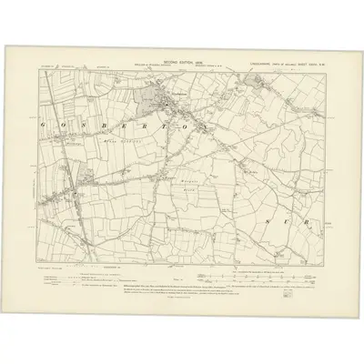 1903 Map of Lincolnshire CXXVI.SW, 1906 Print