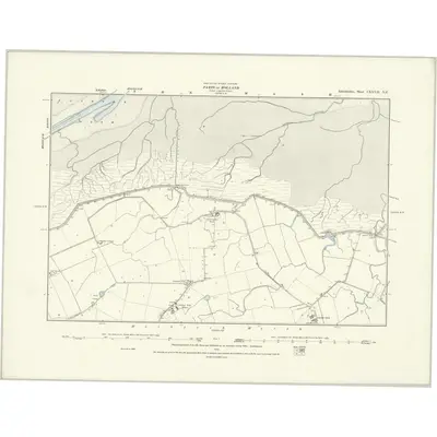 1886 Map of Lincolnshire CXXVII.NE, 1888 Print