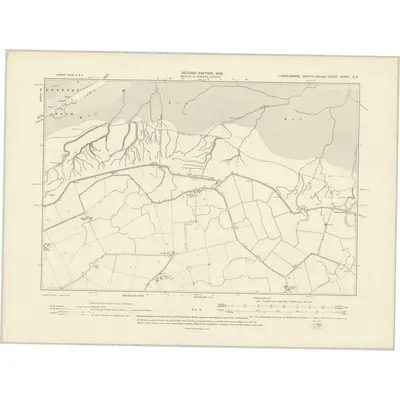 1903 Map of Lincolnshire CXXVII.NE, 1906 Print