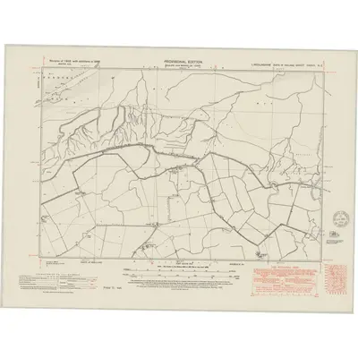 1946 Map of Lincolnshire CXXVII.NE, 1951 Print