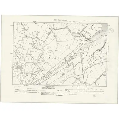 1903 Map of Lincolnshire CXXVII.NW, 1937 Print