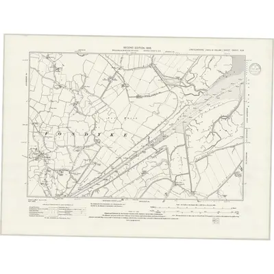 1903 Map of Lincolnshire CXXVII.NW, 1938 Print
