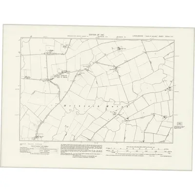 1929 Map of Lincolnshire CXXVII.SE, 1931 Print
