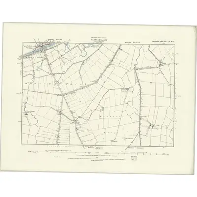 1886 Map of Lincolnshire CXXVII.SW, 1888 Print