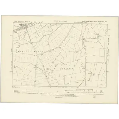 1903 Map of Lincolnshire CXXVII.SW, 1906 Print
