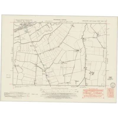 1946 Map of Lincolnshire CXXVII.SW, 1951 Print
