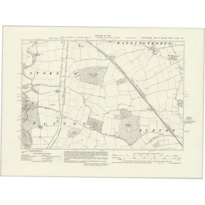 1929 Map of Lincolnshire CXXXI.NW, 1931 Print