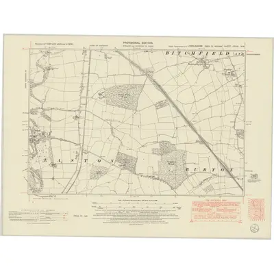 1950 Map of Lincolnshire CXXXI.NW, 1951 Print