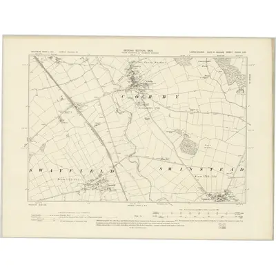1903 Map of Lincolnshire CXXXI.SE, 1905 Print