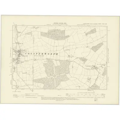 1903 Map of Lincolnshire CXXXI.SW, 1905 Print