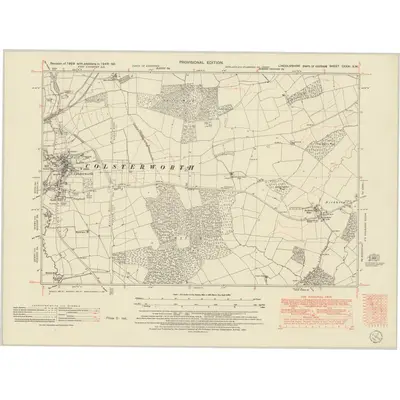 1949 Map of Lincolnshire CXXXI.SW, 1951 Print