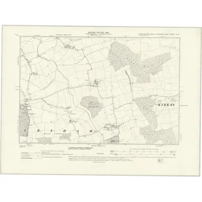 1903 Map of Lincolnshire CXXXII.NW, 1931 Print