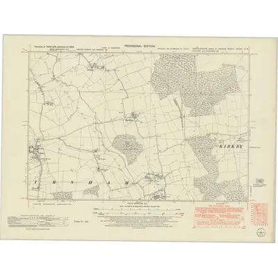 1950 Map of Lincolnshire CXXXII.NW, 1952 Print