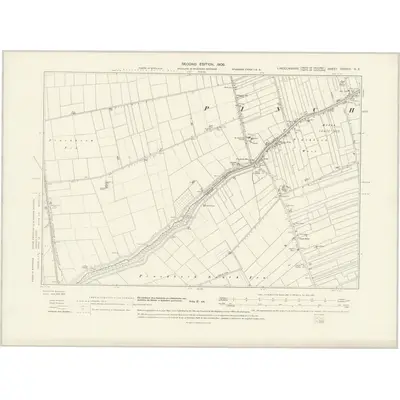 1903 Map of Lincolnshire CXXXIII.SE, 1931 Print